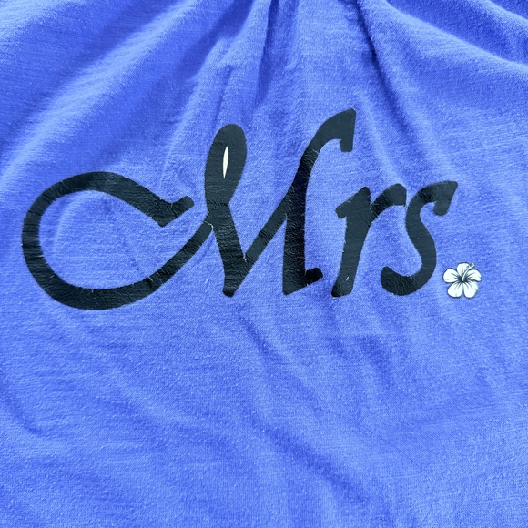 Hanes Bridal gift ideas wifey Mrs. purple tshirt - Picture 2 of 5